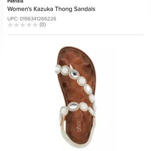 Patrizia gorgeous white sandals with great sparkle.  Brand new with box!